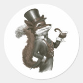 Sticker Rond Foxy Fox (Devant)