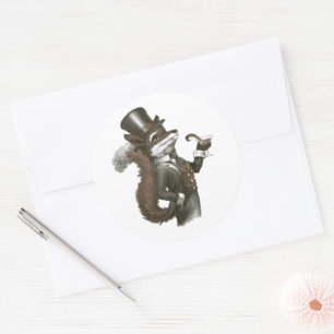 Sticker Rond Foxy Fox