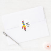 Sticker Rond Foxy Lady (Enveloppe)