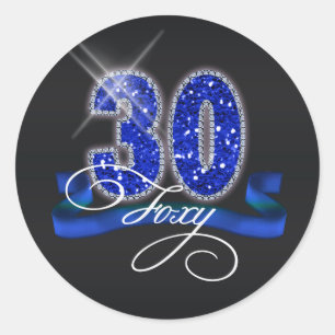 Sticker Rond Foxy Trente Étincelle ID191