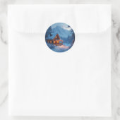 Sticker Rond Foyer d'hiver -  (Sac)