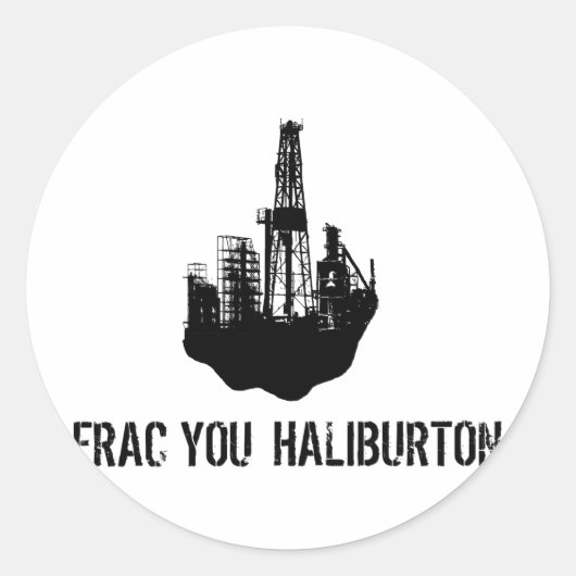 Sticker Rond frac you Haliburton (Devant)