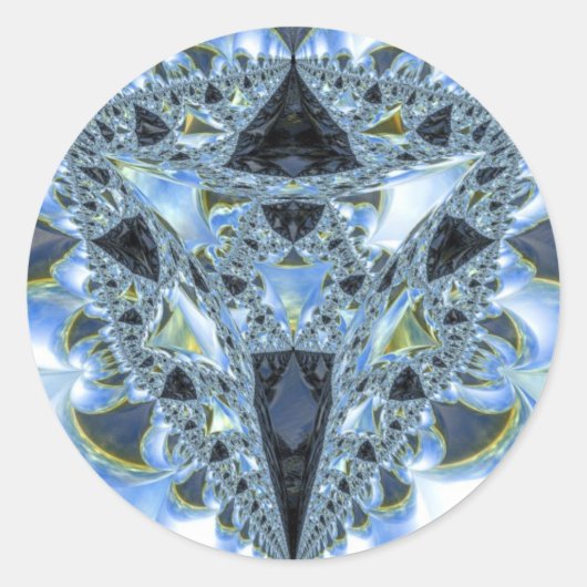 Sticker Rond Fractal du bassin Wada (Devant)