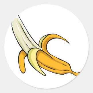 Sticker Rond Fractionnement de la banane