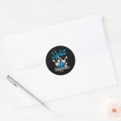 Sticker Rond Fractionner se produit drôle Bowling (Enveloppe)