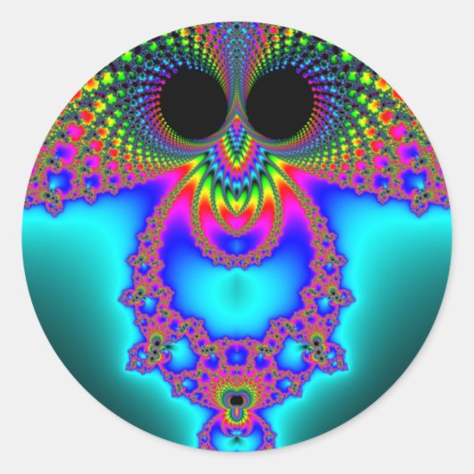 Sticker Rond Fractowl (Devant)