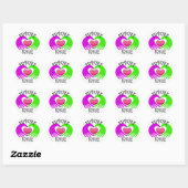 STICKER ROND FRAGILE (Feuille)
