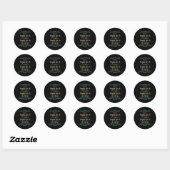 Sticker Rond Fragile Comme Une Fleur Mais Une Bombe Feministe 1 (Feuille)