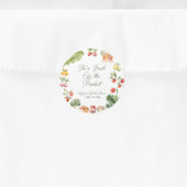 Sticker Rond Fraîchement de la Fête des mariées du marché des a