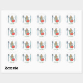 Sticker Rond Fraîchement Fabriqué (Feuille)