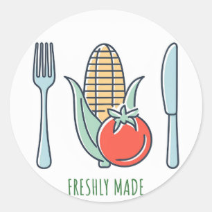 Sticker Rond Fraîchement Fabriqué