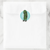 Sticker Rond Frais comme un concombre (Sac)