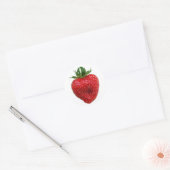 Sticker Rond Fraise (Enveloppe)