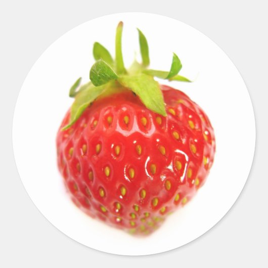 Sticker Rond fraise (Devant)