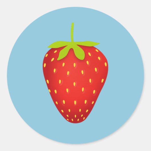Sticker Rond Fraise (Devant)