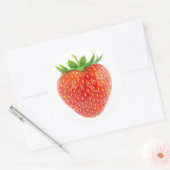 Sticker Rond Fraise (Enveloppe)