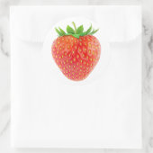 Sticker Rond Fraise (Sac)
