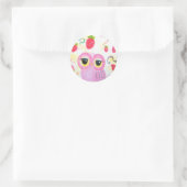 Sticker Rond fraise (Sac)