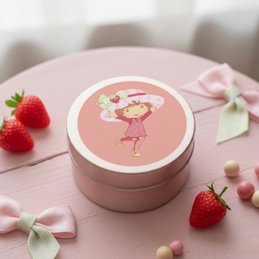 Sticker Rond Fraise