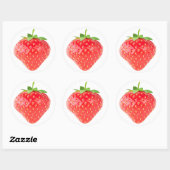 Sticker Rond Fraise (Feuille)