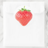 Sticker Rond Fraise (Sac)