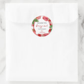 Sticker Rond Fraise 1er anniversaire Berry Sweet (Sac)