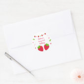 Sticker Rond Fraise Berry Sweet Anniversaire (Enveloppe)
