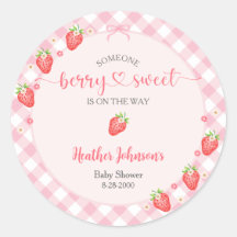 Fraise Berry Sweet Baby Girl Baby shower