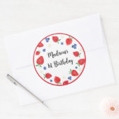 Sticker Rond Fraise bleuet Berry Sweet Anniversaire (Enveloppe)