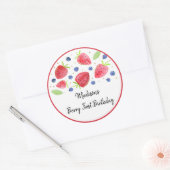 Sticker Rond Fraise bleuet Berry Sweet Anniversaire (Enveloppe)