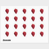 Sticker Rond Fraise brillante (Feuille)