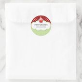 Sticker Rond Fraise Cupcake Boulangerie Câble Câble Seaux (Sac)
