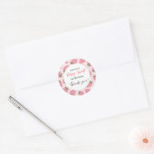 Sticker Rond Fraise délice premier anniversaire (Enveloppe)