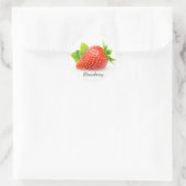 Sticker Rond Fraise et menthe (Sac)