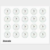 Sticker Rond Fraise Farm Custom Business (Feuille)
