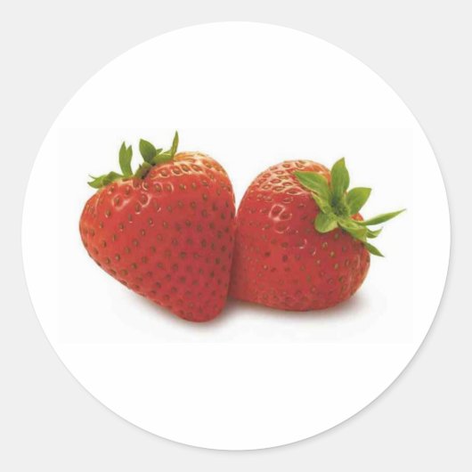 Sticker Rond Fraises (Devant)