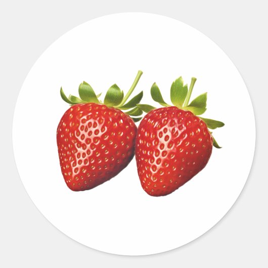 Sticker Rond Fraises (Devant)