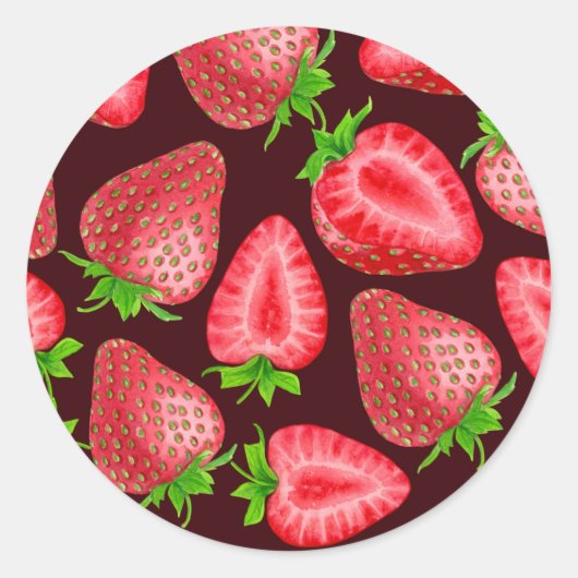 Sticker Rond Fraises (Devant)