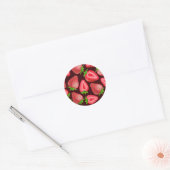 Sticker Rond Fraises (Enveloppe)
