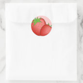 Sticker Rond Fraises (Sac)