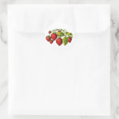 Sticker Rond Fraises fraîches (Sac)