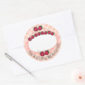 Sticker Rond fraises fruits de la cuisine de la conserve (Enveloppe)