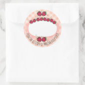 Sticker Rond fraises fruits de la cuisine de la conserve (Sac)