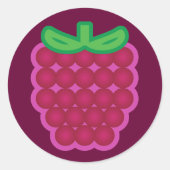 Sticker Rond Framboise (Devant)