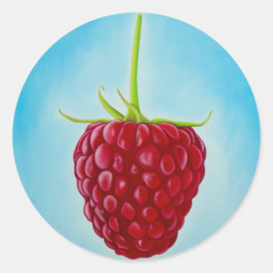Sticker Rond Framboise