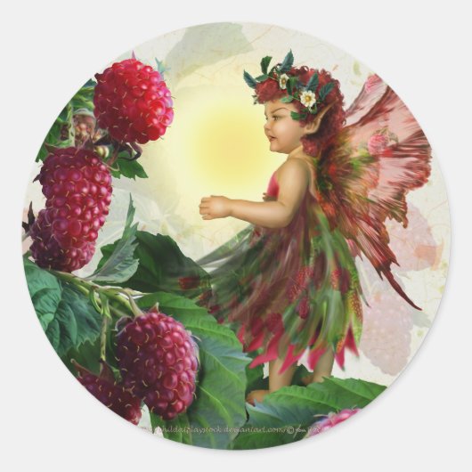 Sticker Rond Framboise (Devant)