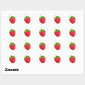 Sticker Rond Framboise (Feuille)