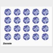 Sticker Rond framboise (Feuille)