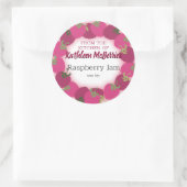 Sticker Rond framboise framboise confiture de fruits tarte à la (Sac)