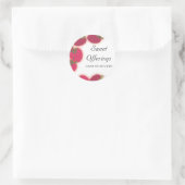 Sticker Rond framboises brillant cuisson des fruits ktichen... (Sac)